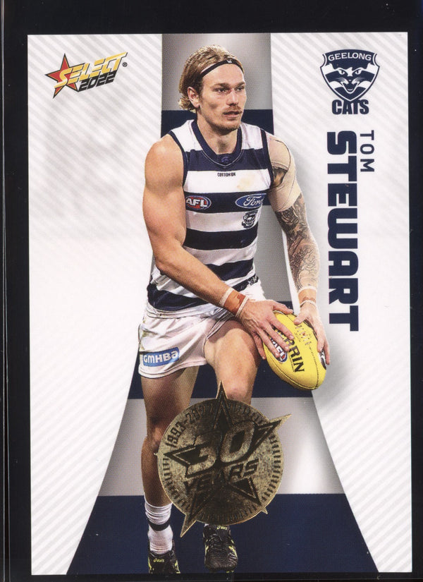 Tom Stewart 2022 AFL- Select Footy Stars Gold Seal