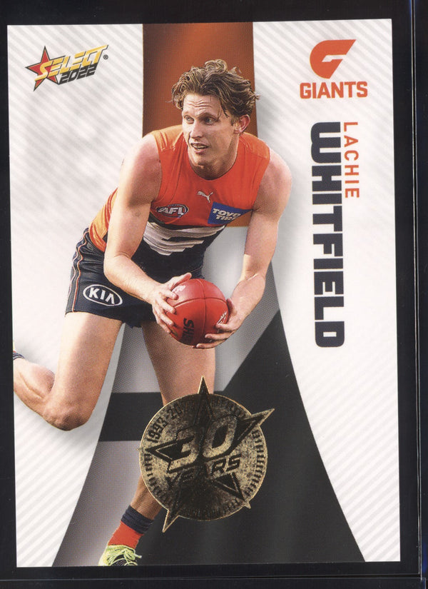 Lachie Whitfield 2022 AFL- Select Footy Stars Gold Seal