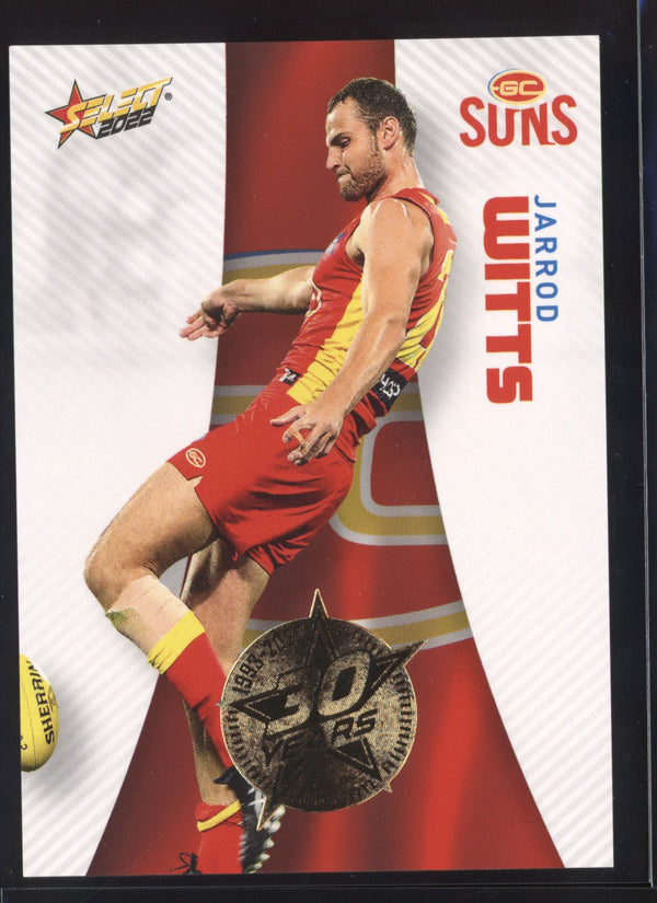 Jarrod Witts 2022 AFL- Select Footy Stars Gold Seal