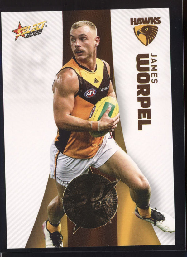 James Worpel 2022 AFL- Select Footy Stars Gold Seal