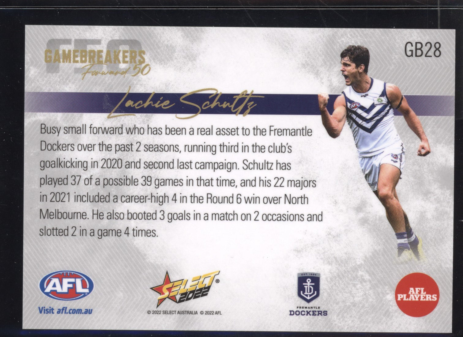 Lachie Schultz 2022 Select Footy Stars Gamebreakers