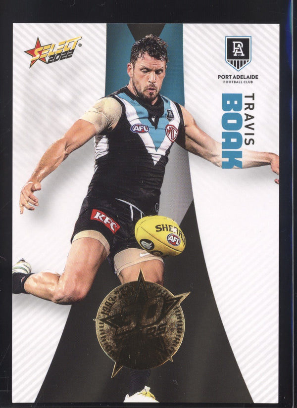 Travis Boak 2022 AFL- Select Footy Stars Gold Seal