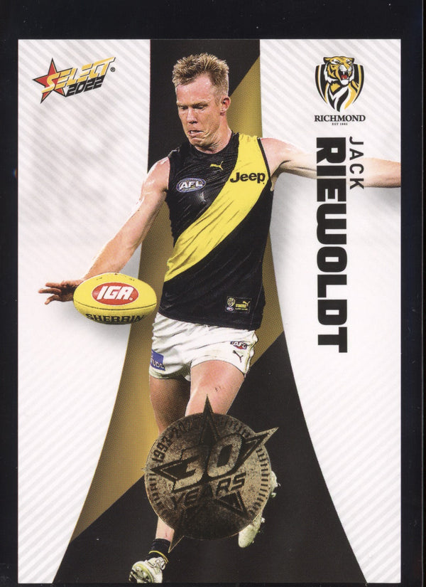 Jack Riewoldt 2022 AFL- Select Footy Stars Gold Seal