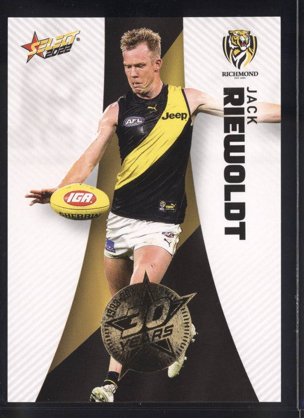 Jack Riewoldt 2022 AFL- Select Footy Stars Gold Seal