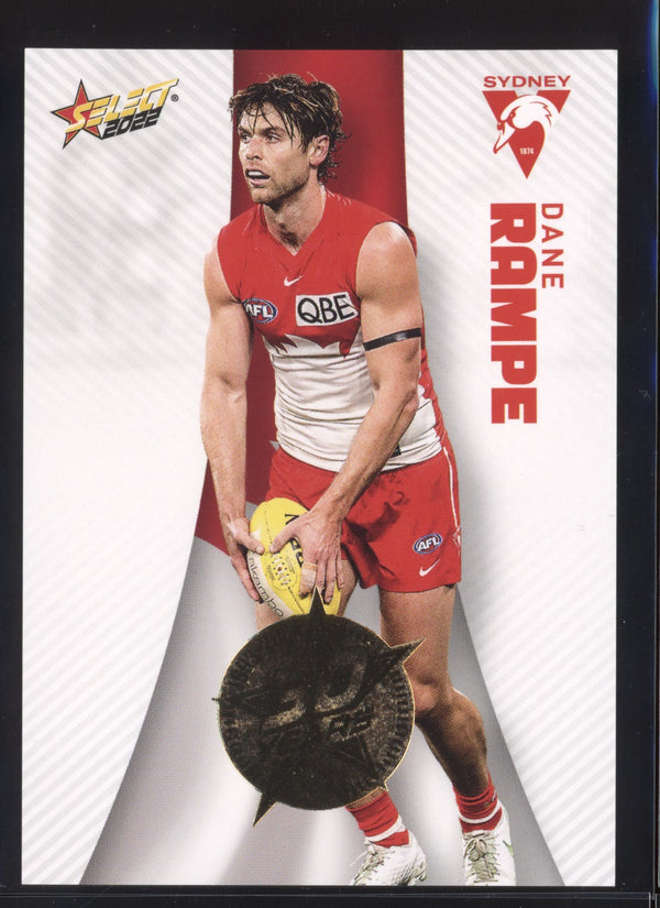 Dane Rampe 2022 AFL- Select Footy Stars Gold Seal