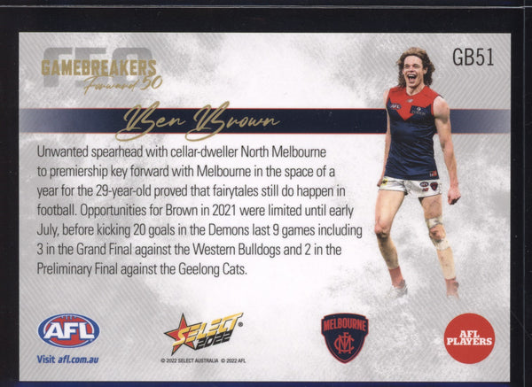 Ben Brown 2022 Select Footy Stars Gamebreakers