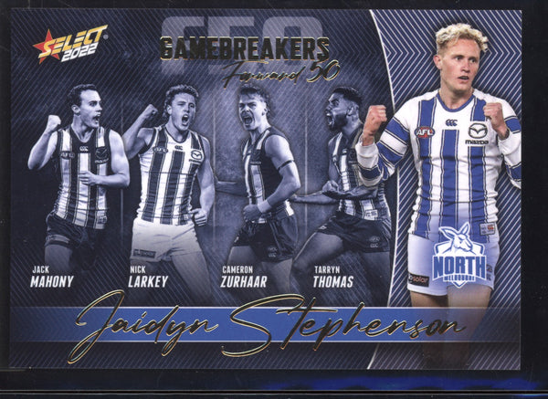 Jaidyn Stephenson 2022 Select Footy Stars Gamebreakers