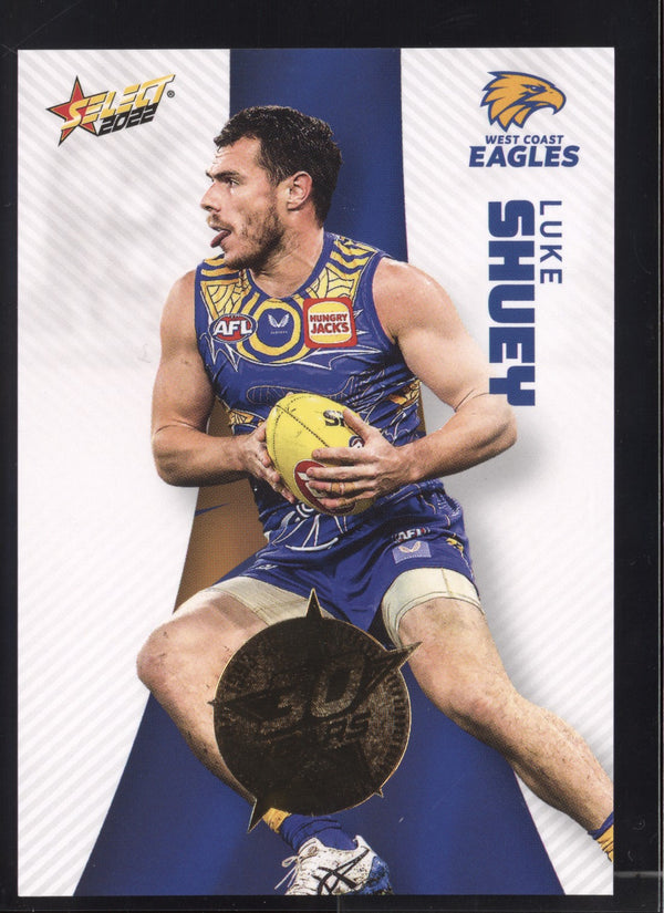 Luke Shuey 2022 AFL- Select Footy Stars Gold Seal