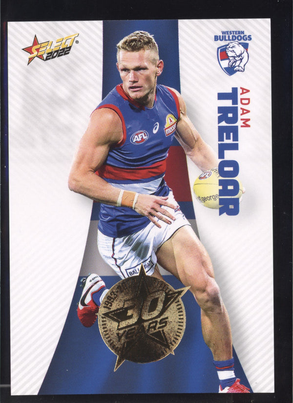 Adam Treloar 2022 AFL- Select Footy Stars Gold Seal