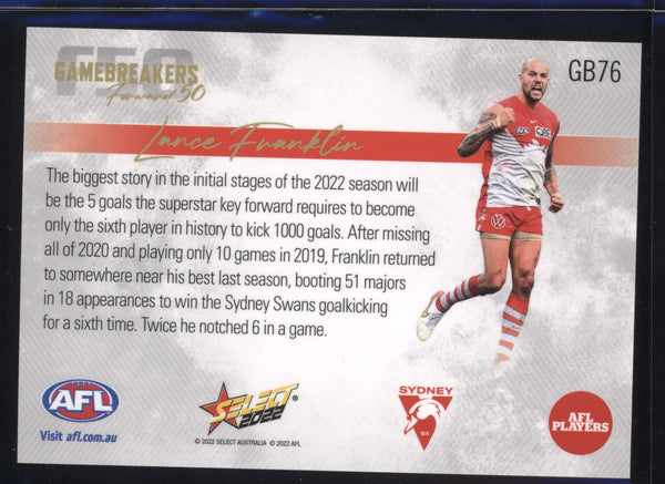 Lance Franklin 2022 Select Footy Stars Gamebreakers