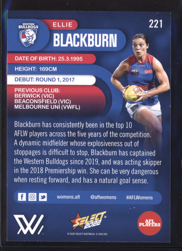 Ellie Blackburn 2022 AFL- Select Footy Stars AFLW Gold Seal