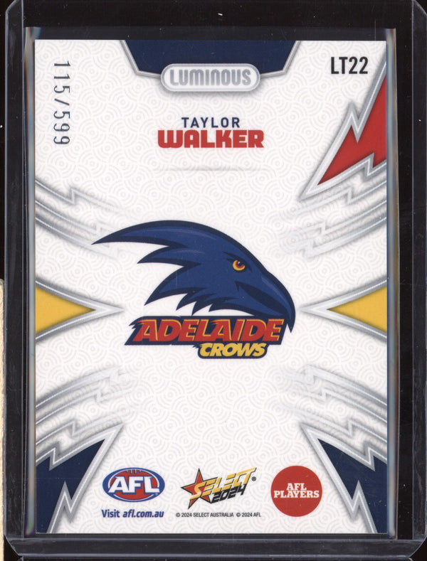 Taylor Walker 2024 Select Footy Stars LT22 Luminous Thunderbolt 115/599