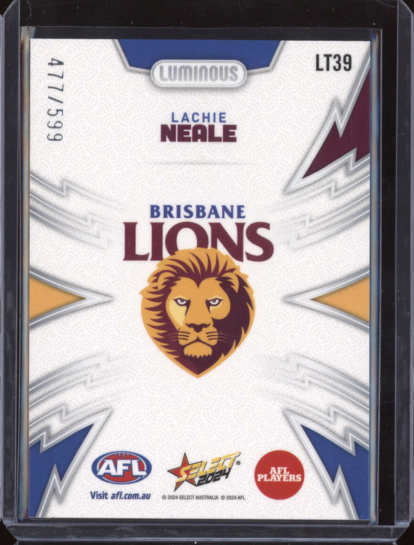 Lachie Neale 2024 Select Footy Stars LT39 Luminous Thunderbolt 477/599