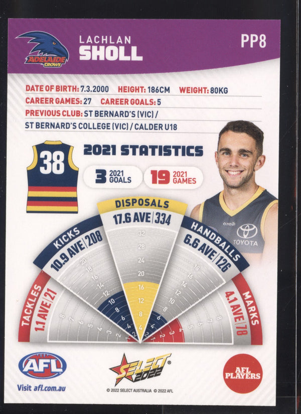 Lachlan Sholl 2022 AFL- Select Footy Stars Purple Parallel