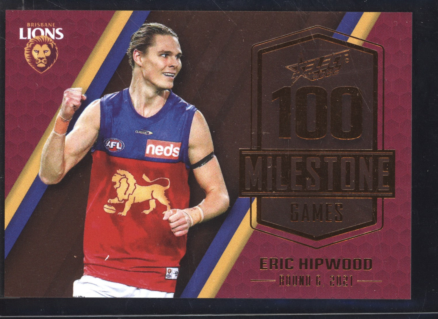 Eric Hipwood 2022 Select Footy Stars 100 Game Milestone