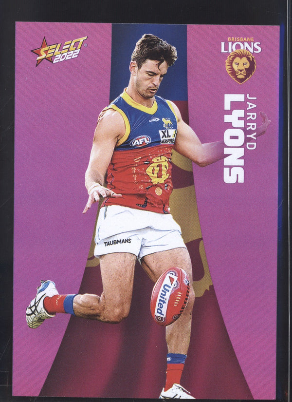 Jarryd Lyons 2022 AFL- Select Footy Stars Purple Parallel