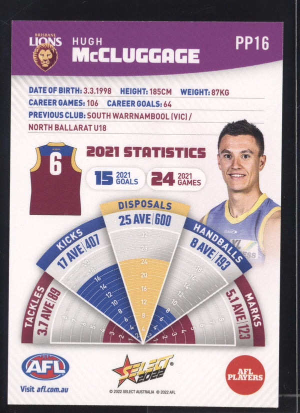 Hugh McCluggage 2022 AFL- Select Footy Stars Purple Parallel