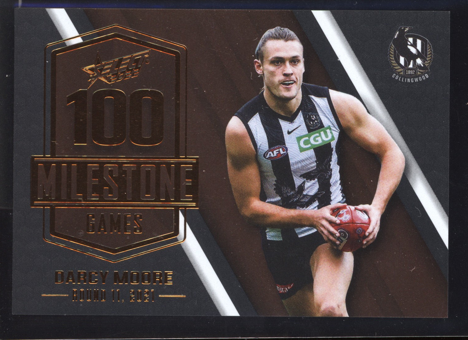 Darcy Moore 2022 Select Footy Stars 100 Game Milestone