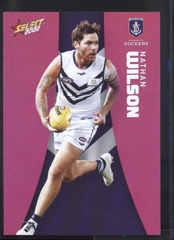 Nathan Wilson 2022 AFL- Select Footy Stars Purple Parallel