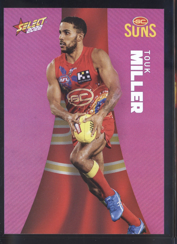 Touk Miller 2022 AFL- Select Footy Stars Purple Parallel