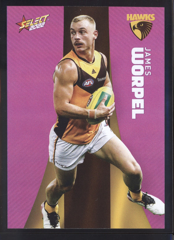 James Worpel 2022 AFL- Select Footy Stars Purple Parallel