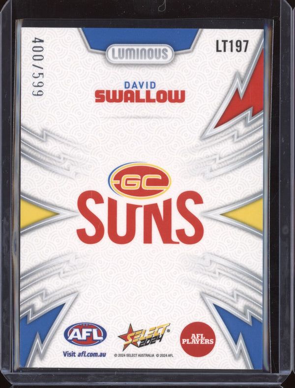 David Swallow 2024 Select Footy Stars LT197 Luminous Thunderbolt 400/599