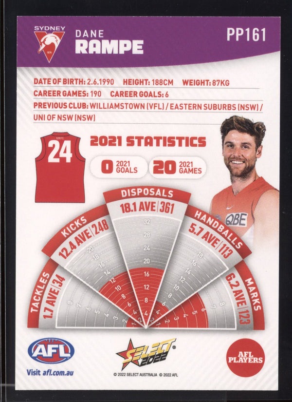 Dane Rampe 2022 AFL- Select Footy Stars Purple Parallel