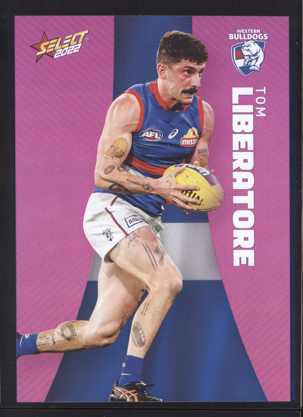 Tom Liberatore 2022 AFL- Select Footy Stars Purple Parallel