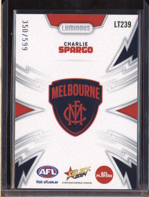 Charlie Spargo 2024 Select Footy Stars LT239 Luminous Thunderbolt 350/599