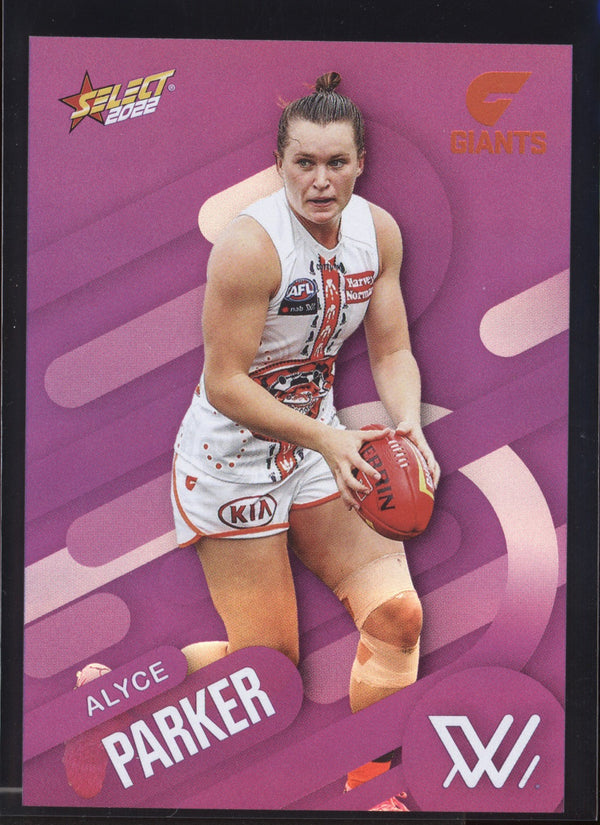 Alyce Parker 2022 AFL- Select Footy Stars AFLW Purple Parallel