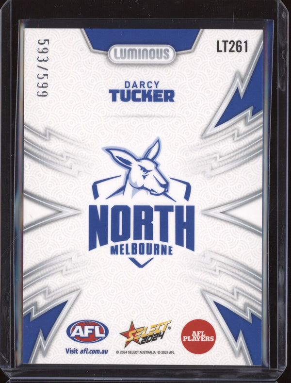 Darcy Tucker 2024 Select Footy Stars LT261 Luminous Thunderbolt 593/599