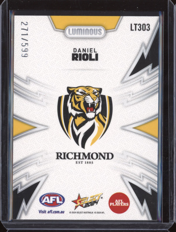 Daniel Rioli 2024 Select Footy Stars LT303 Luminous Thunderbolt 271/599