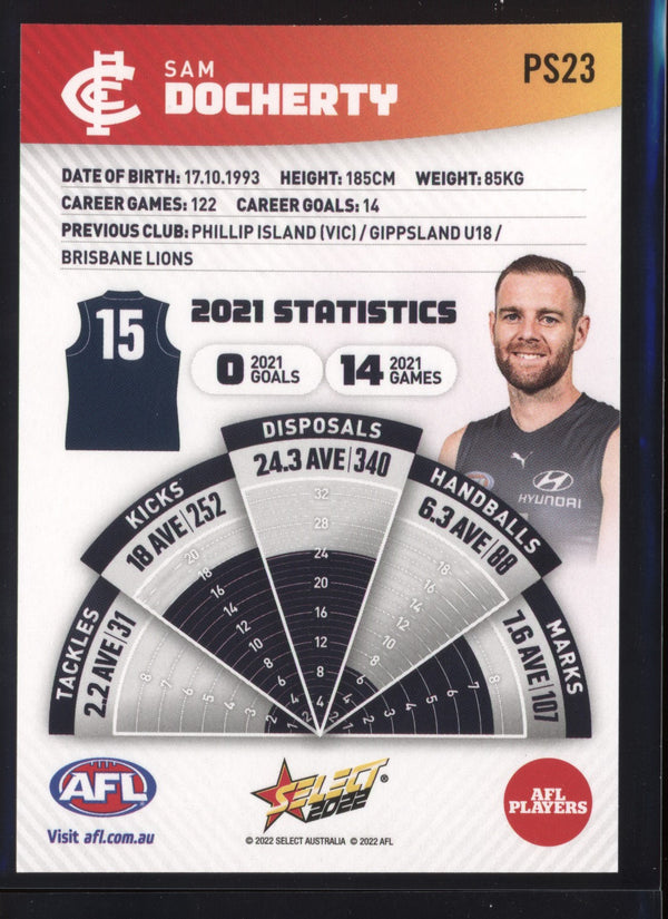 Sam Docherty 2022 AFL- Select Footy Stars Sunset Parallel