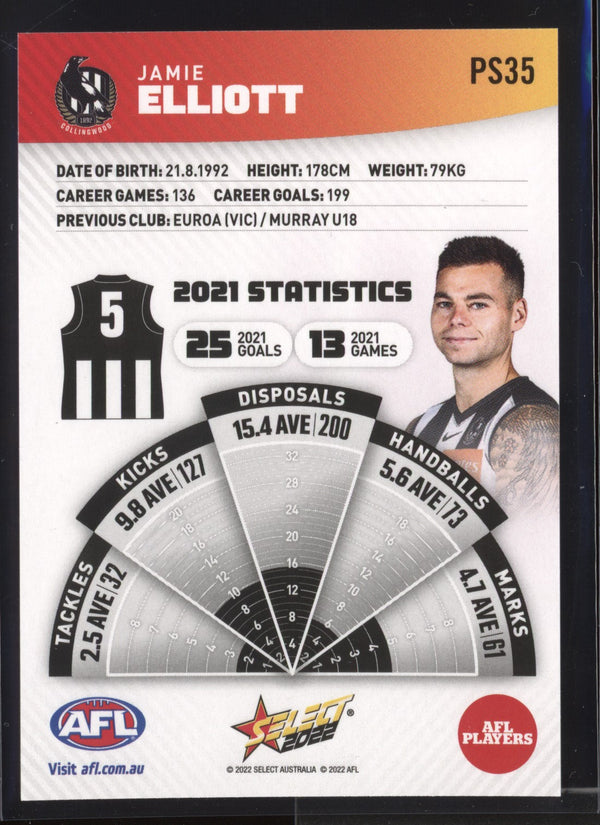 Jamie Elliott 2022 AFL- Select Footy Stars Sunset Parallel