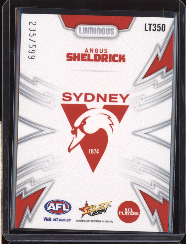 Angus Sheldrick 2024 Select Footy Stars LT350 Luminous Thunderbolt 235/599