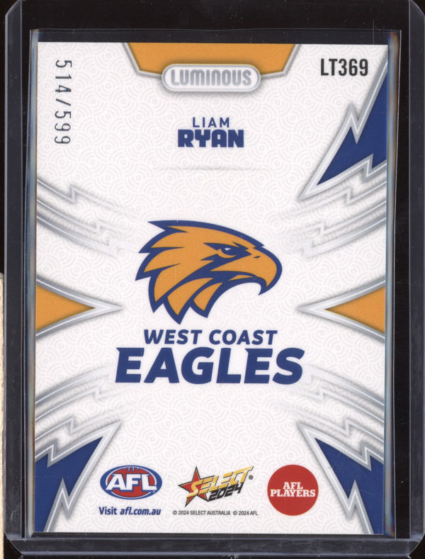 Liam Ryan 2024 Select Footy Stars LT369 Luminous Thunderbolt 514/599