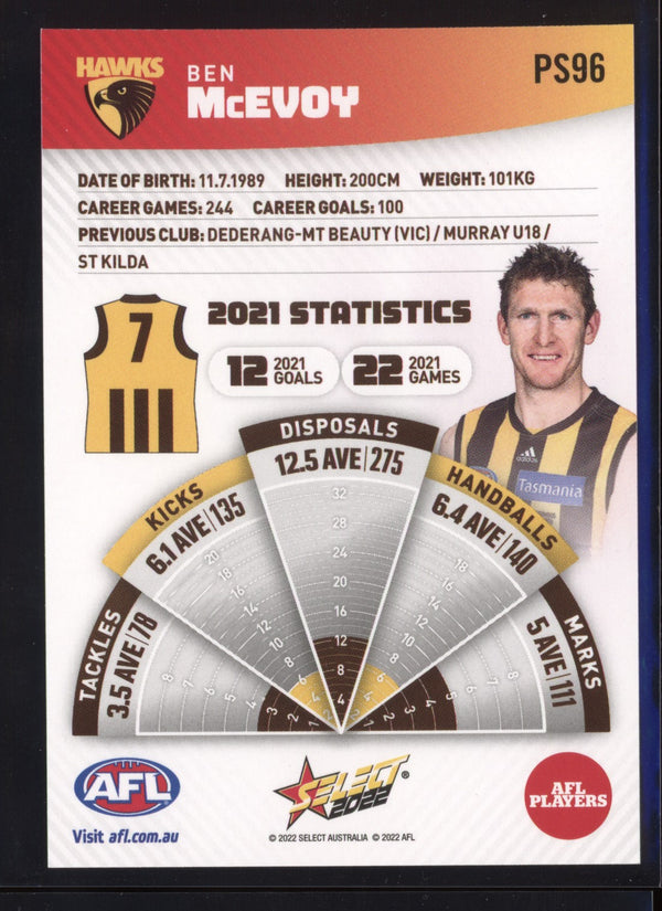 Ben McEvoy 2022 AFL- Select Footy Stars Sunset Parallel