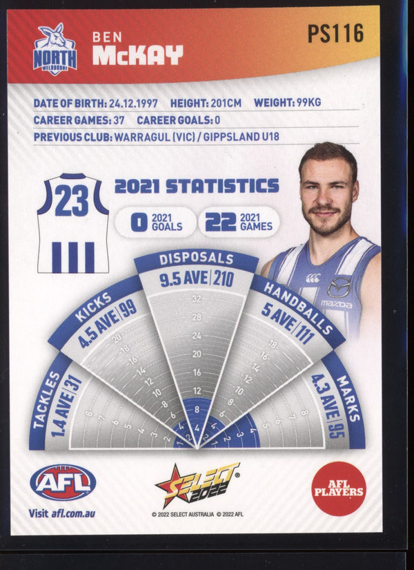 Ben McKay 2022 AFL- Select Footy Stars Sunset Parallel