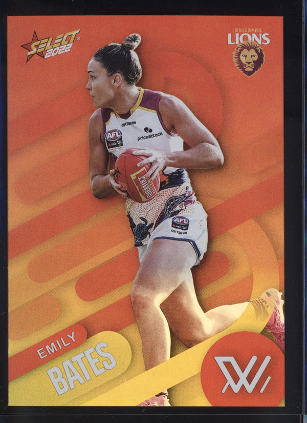 Emily Bates 2022 AFL- Select Footy Stars AFLW Sunset Parallel