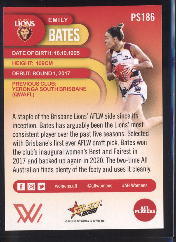 Emily Bates 2022 AFL- Select Footy Stars AFLW Sunset Parallel