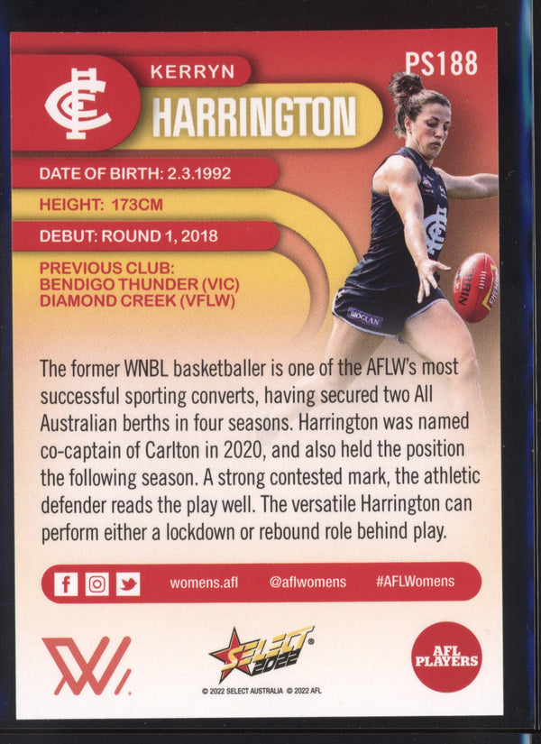 Kerryn Harrington 2022 AFL- Select Footy Stars AFLW Sunset Parallel