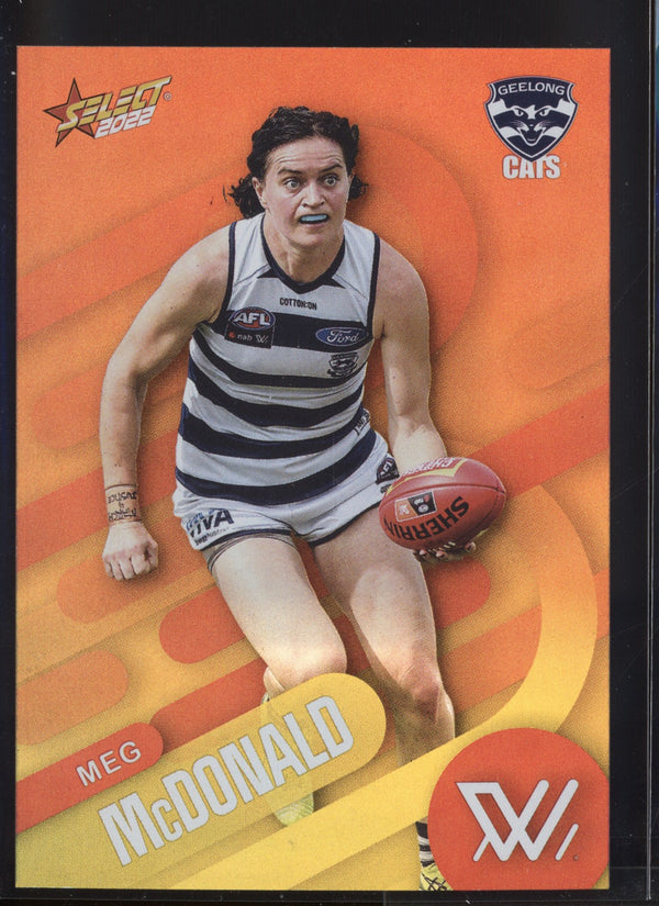 Meg McDonald 2022 AFL- Select Footy Stars AFLW Sunset Parallel