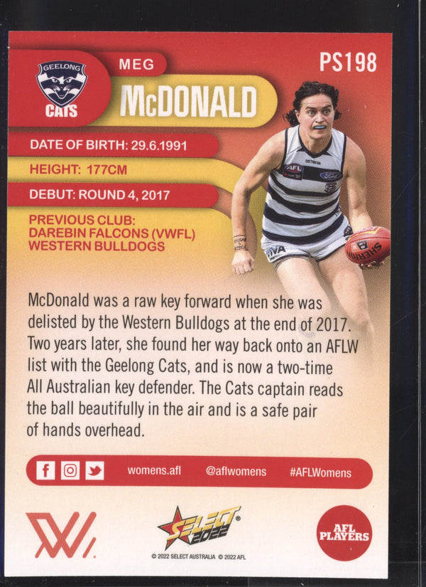 Meg McDonald 2022 AFL- Select Footy Stars AFLW Sunset Parallel