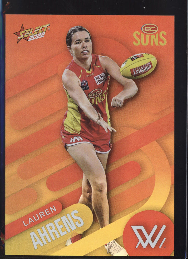 Lauren Ahrens 2022 AFL- Select Footy Stars AFLW Sunset Parallel