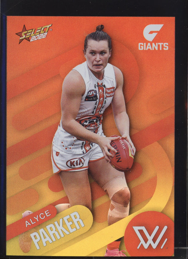 Alyce Parker 2022 AFL- Select Footy Stars AFLW Sunset Parallel