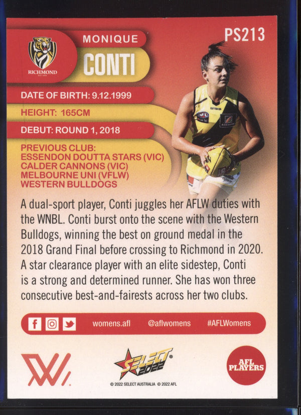 Monique Conti 2022 AFL- Select Footy Stars AFLW Sunset Parallel