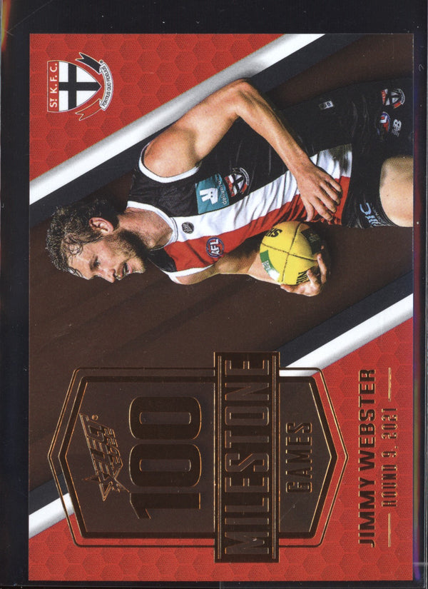 Jimmy Webster 2022 AFL- Select Footy Stars Milestone Games