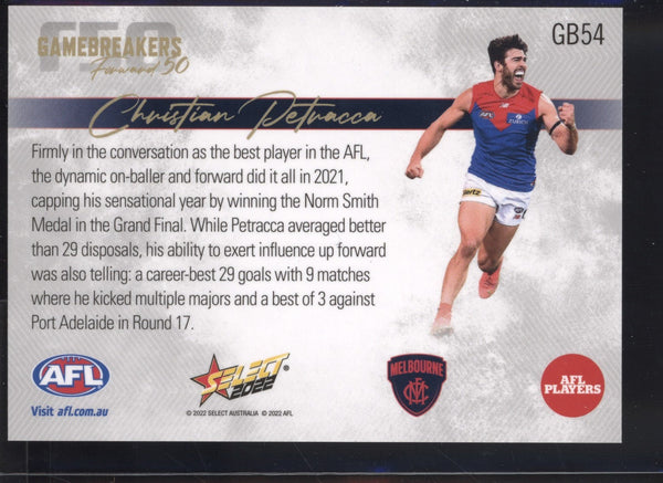 Christian Petracca 2022 AFL- Select Footy Stars Gamebreakers