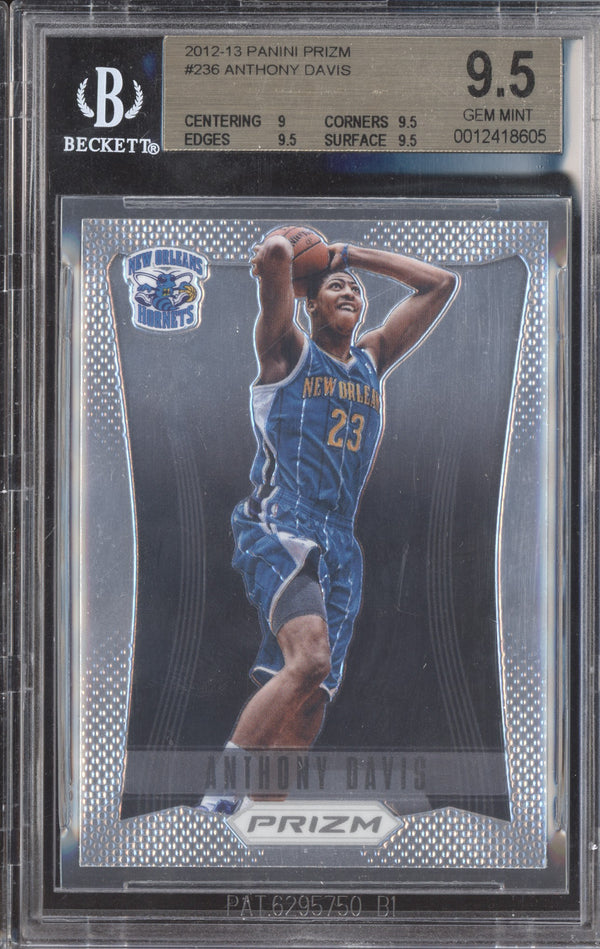 Anthony Davis 2012-13 Panini Prizm 236 RC BGS 9.5 ASR