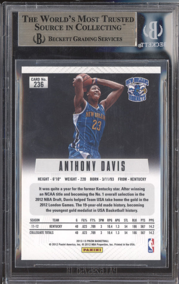 Anthony Davis 2012-13 Panini Prizm 236 RC BGS 9.5 ASR